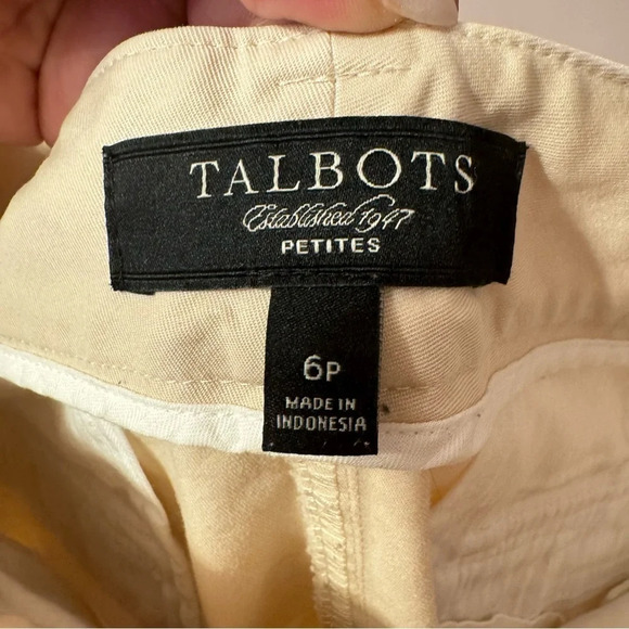 Talbots Straight Ankle  Pants Khaki Women Size 6P - Picture 8 of 8